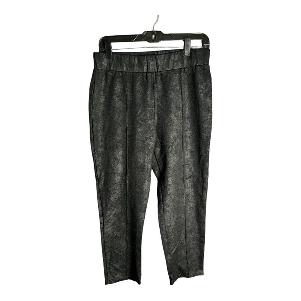 Leota Black Pull On Ponte Mid Rise Pants Size Medium